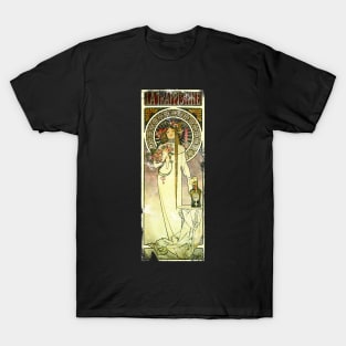 Art Nouveau - LaTrappistine Alphonse Mucha T-Shirt